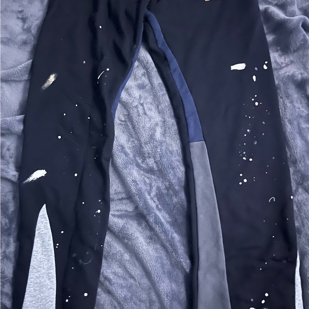 Gallery Dept Black Shorts with Yellow Tag